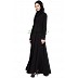 Classic Black full flare Abaya with belt